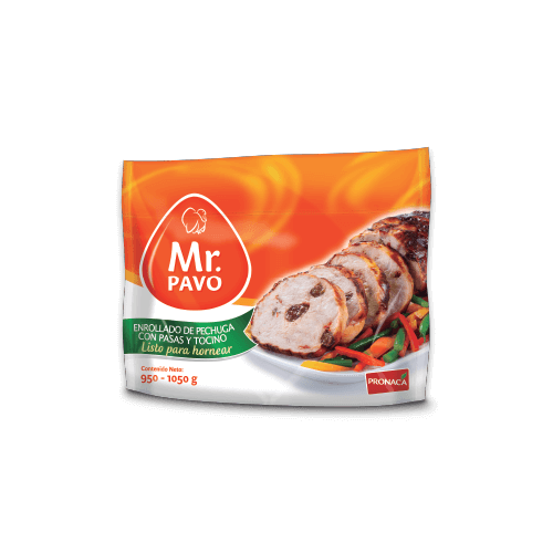 Enrollado con pasas y tocino