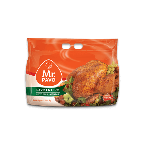 Pavo entero listo para hornear