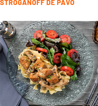 stroganoff de pavo